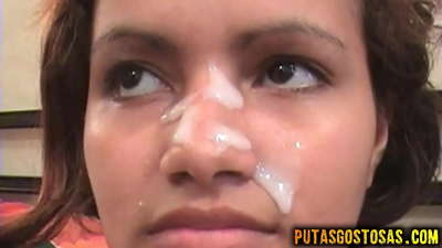 Tinka gets cum fuq wiċċha wara s-sess anali